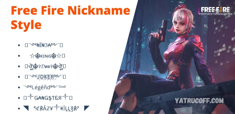 Best Nickname FF Ideas for 2025 – Stylish, Cool & Unique Best Nickname FF Ideas